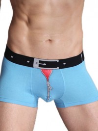 Pánské boxerky Zipper - Modrá